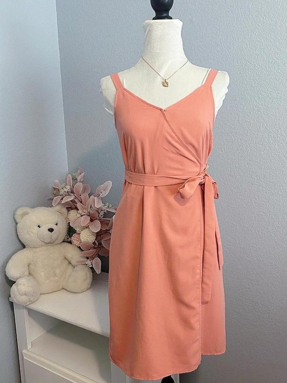 Banana Republic Orange Wrap Dress